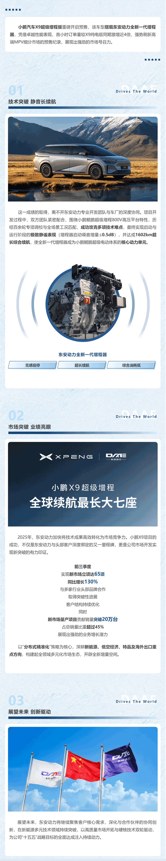 東安動力新市場開發結碩果-小鵬X9超級增程開啟預售